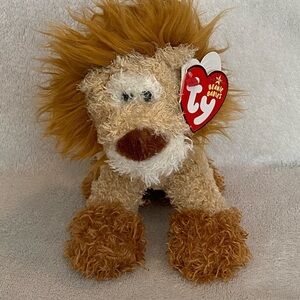 VTG 2006 Ty Beanie Baby Groowwl The Lion 7” With Tags Retired